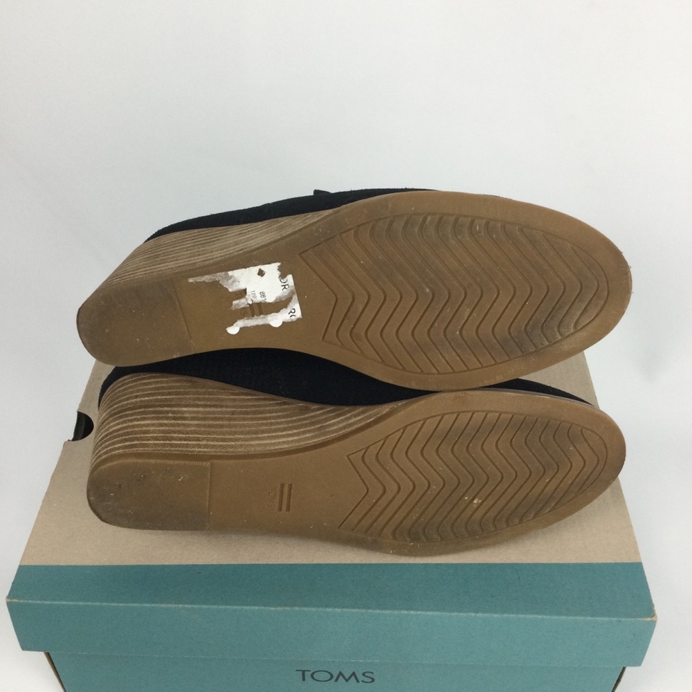 TOMS‎ Women's Kallie Black Wedge Ankle Boots - Picture 5 of 7